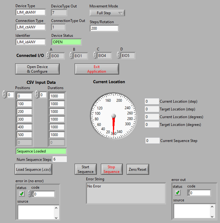 LabJack USB, Ethernet, WiFi DAQ Device with sensors